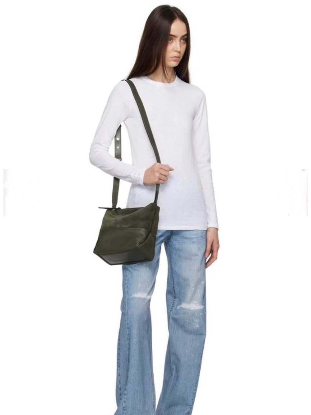 Rag & Bone Passenger Crossbody 2.0 - Green Suede